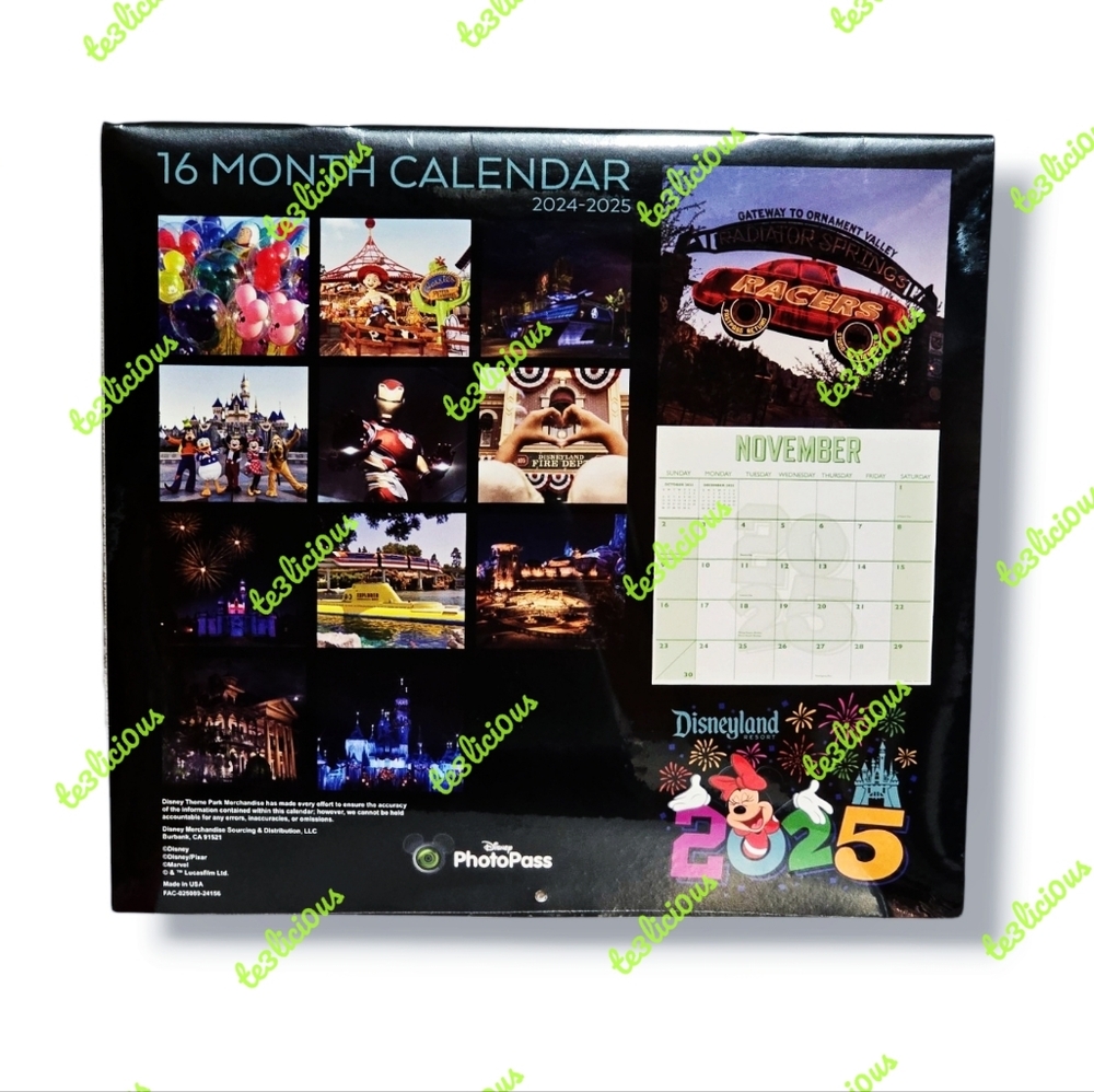 DISNEYLAND 24-2025 16 MONTH CALENDAR - Picture 2 of 4